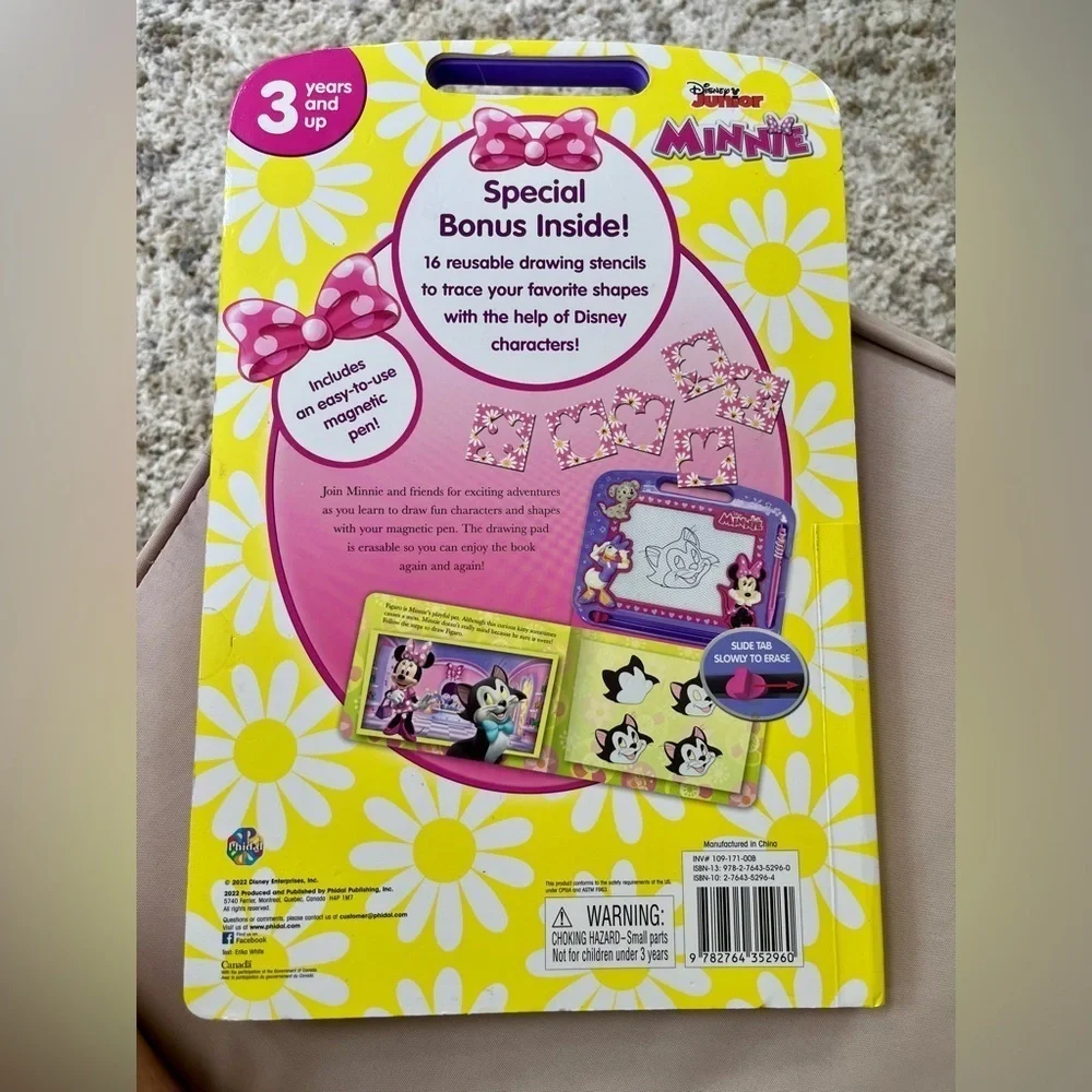 Disney Minnie Mouse Purple Read and Doodle Drawing Board